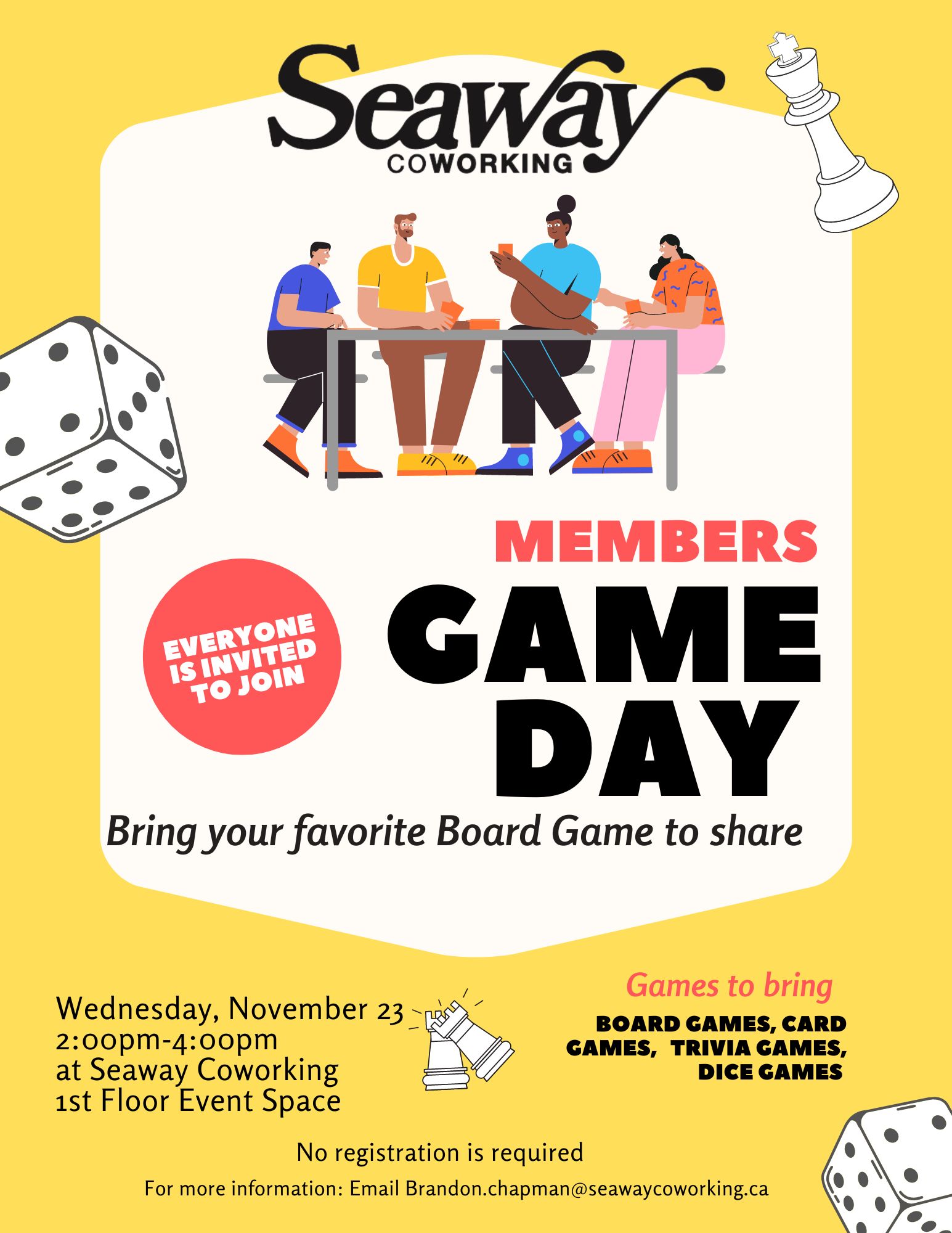 Game day flyer
